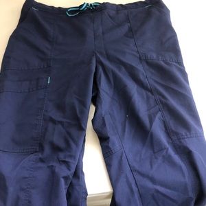 Navy blue scrub pants & shirt!